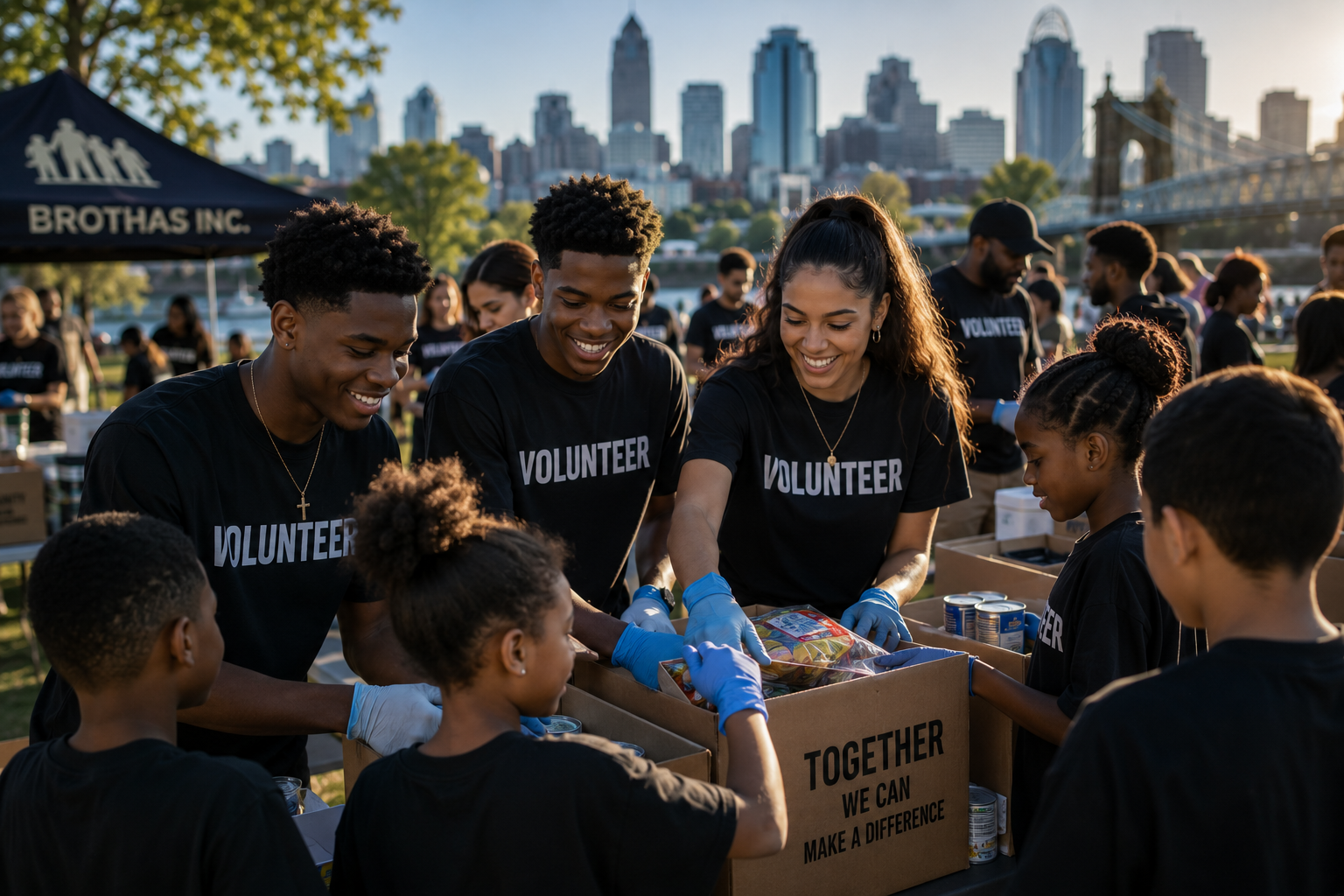 Brothas Inc. volunteers mentoring youth