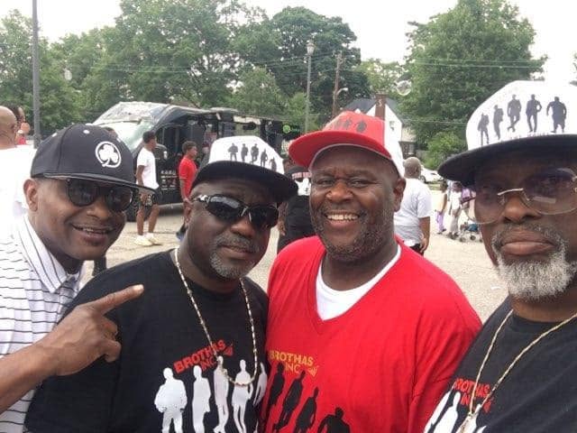 Brothas Inc. team members in branded shirts at KidsFest