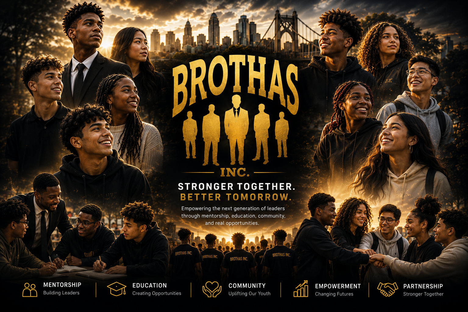Brothas Inc. youth and mentors in Cincinnati