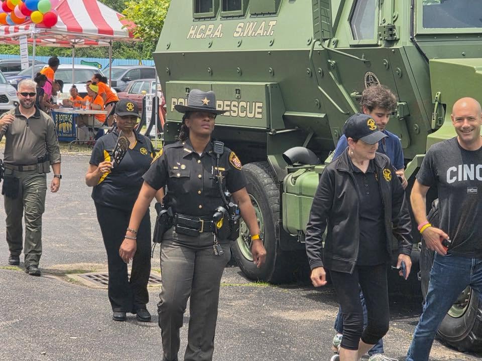 Hamilton County SWAT rescue truck with deputies at 3rd KidsFest